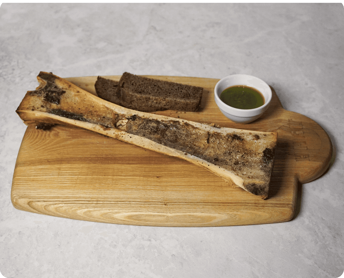 Мозговые косточки с чимичурри